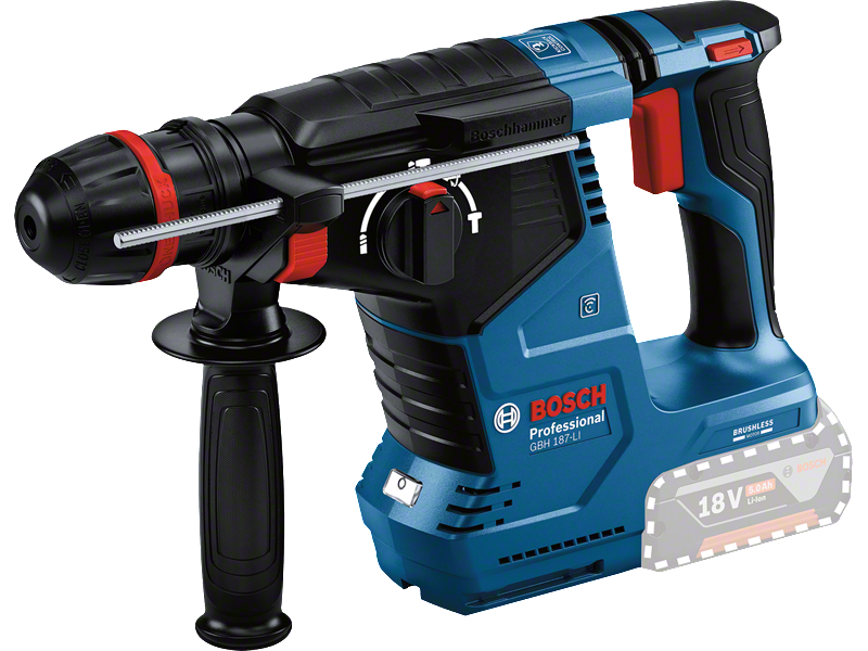 Akumulatorsko vrtalno kladivo Bosch z vpenjalno glavo ONECHUCK GBH 187-LI, 0611923120